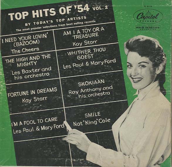 Albumcover Various Artists of the 50s - Top Hits of 54 Vol 2 (25 cm)