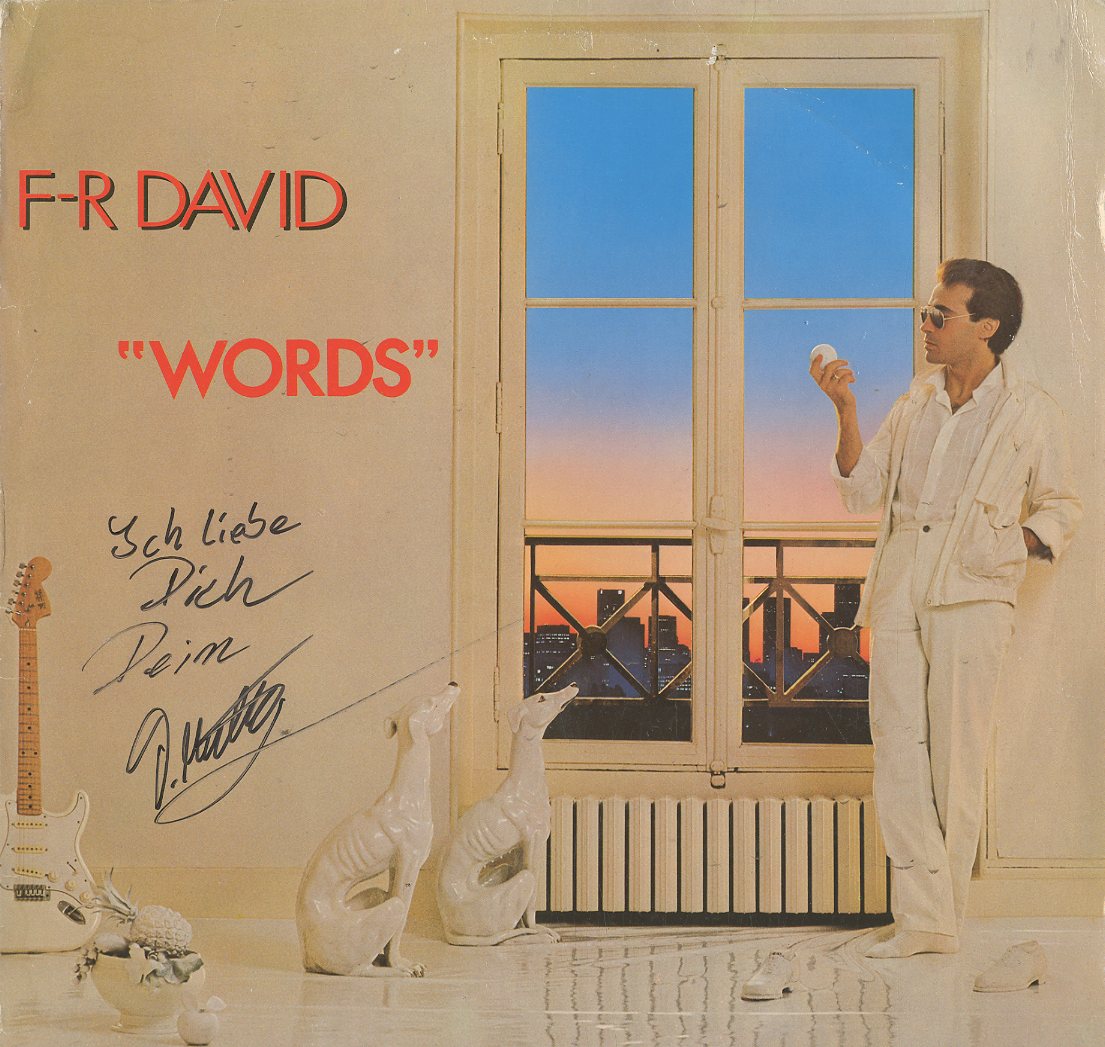 Albumcover F. R. David - Words