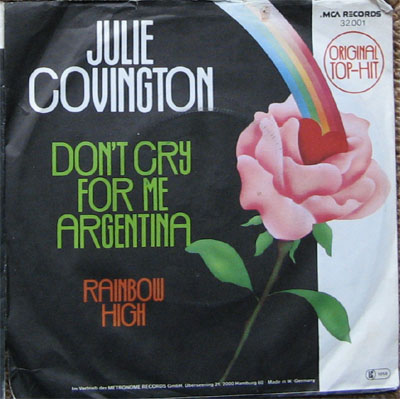 Albumcover Julie Covington - Don´t Cry For Me Argentina / Rainbow High