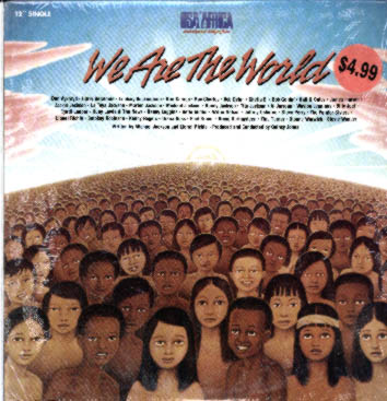 Albumcover USA for Africa - We Are The World (Maxi Single) / Rücks. Grace (Quincey Jones) - Maxi Vinyl 45 RPM 12"