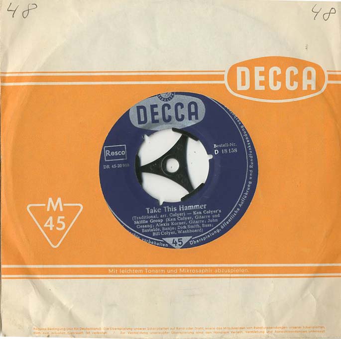 Albumcover Ken Colyer - Take This Hammer / Down by the Riverside