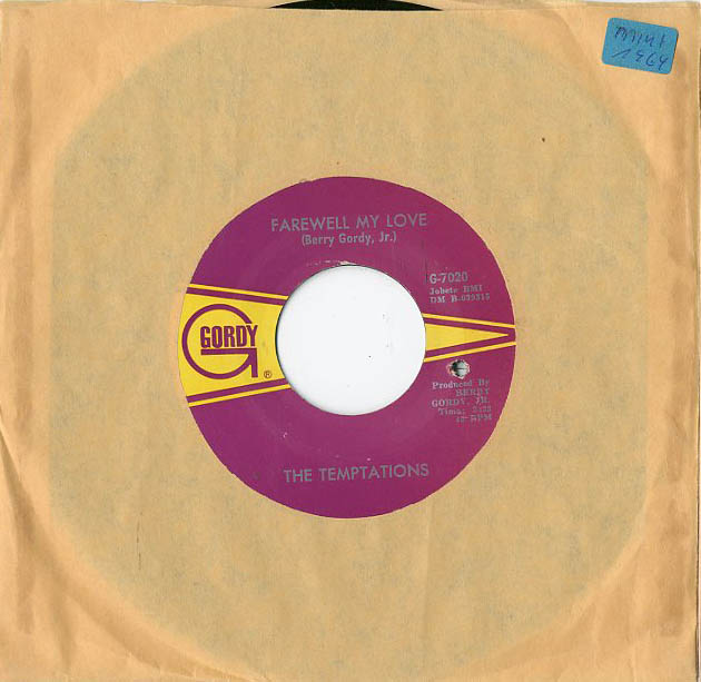 Albumcover The Temptations - Farewell My love / May I Have This Dance