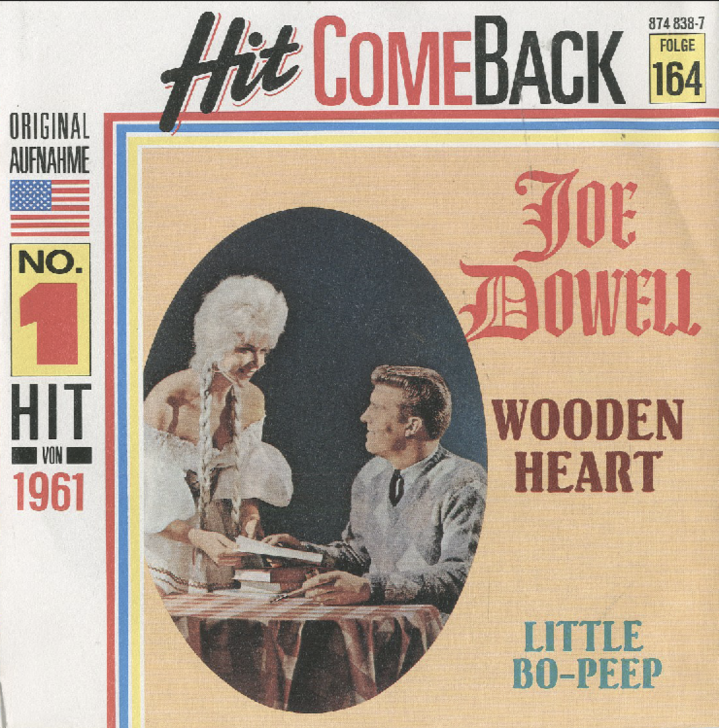 Albumcover Joe Dowell - Wooden Heart / Liitle Bo-Peep (Hit Come Back Folge 164)
