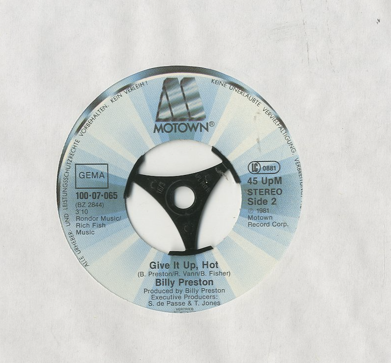 Albumcover Billy Preston - Hope / Give It Up Hot