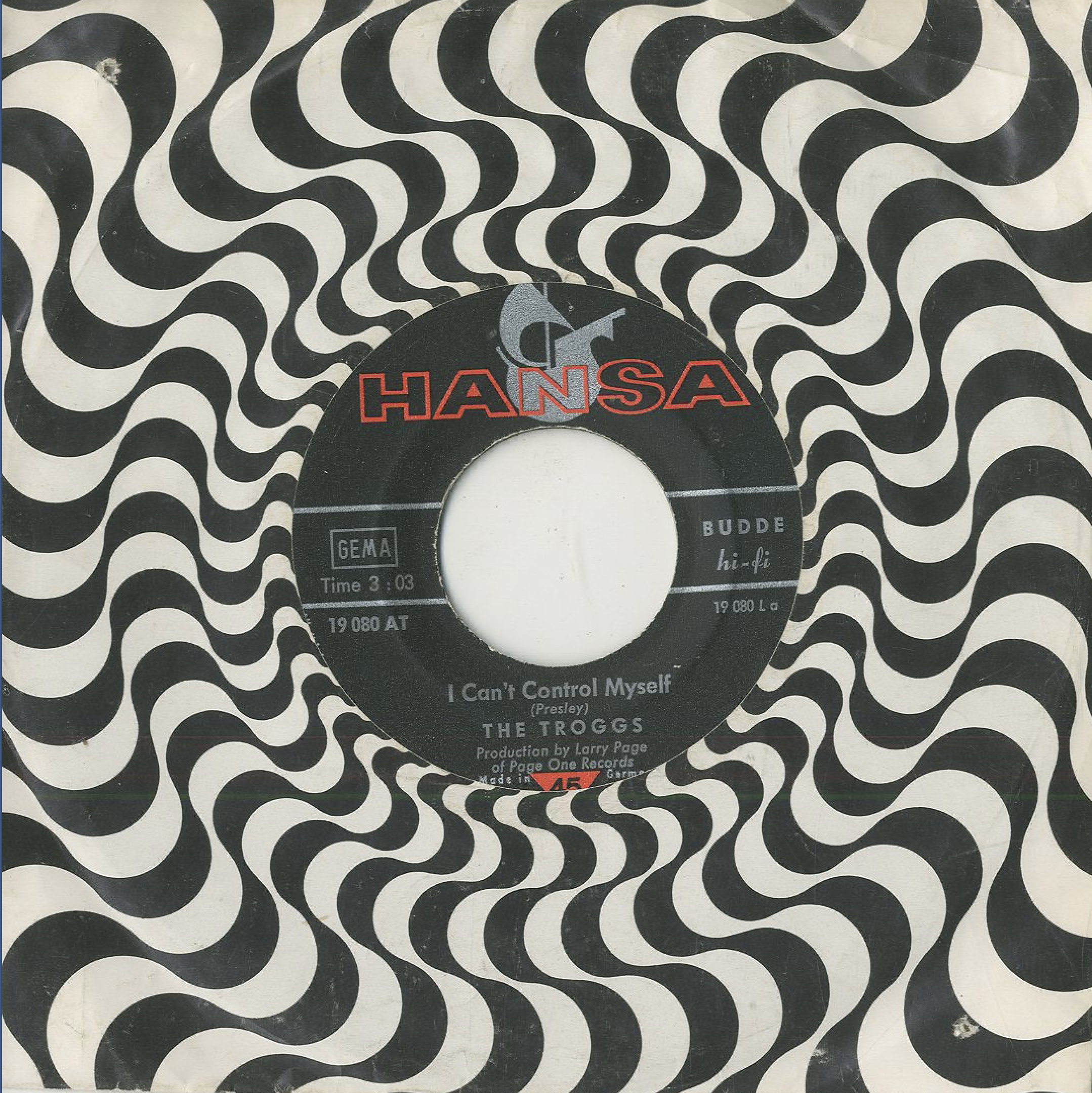 Albumcover The Troggs - I Cant Control Myself / Gonna Make You