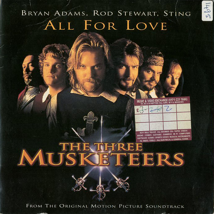 Albumcover Bryan Adams, Rod Stewart & Sting - All For Love (Album Version) / All For Love (Instrumental)