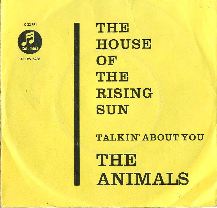 Albumcover The Animals - The House Of The Rising Sun / Talkin About You