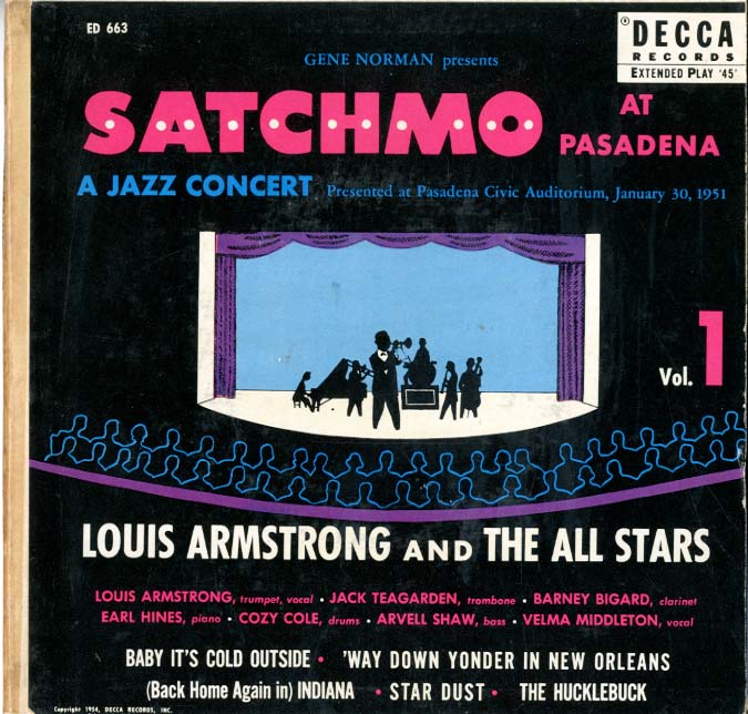 Albumcover Louis Armstrong - Satchmo At Pasadena (2 x 7")