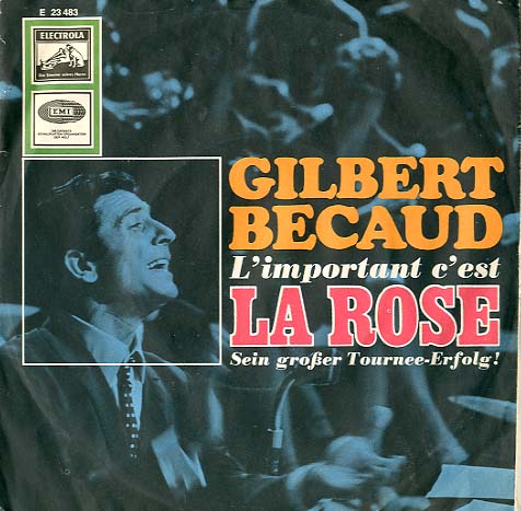 Albumcover Gilbert Becaud - L´important c´est la rose / Je partirai