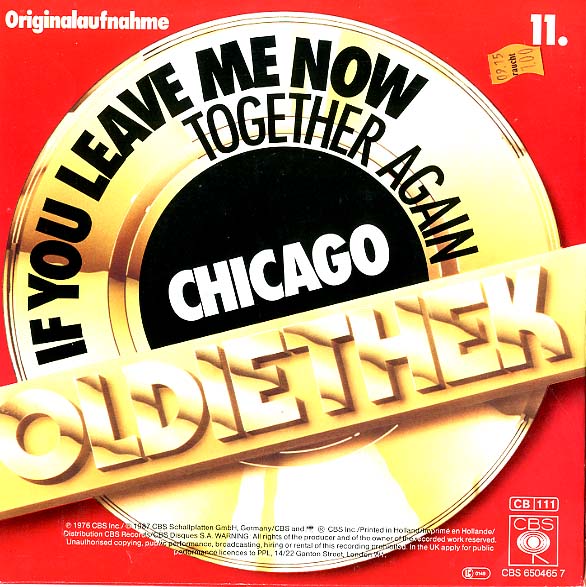 Albumcover Chicago (Band) - If You Leave Me Now / Together Again