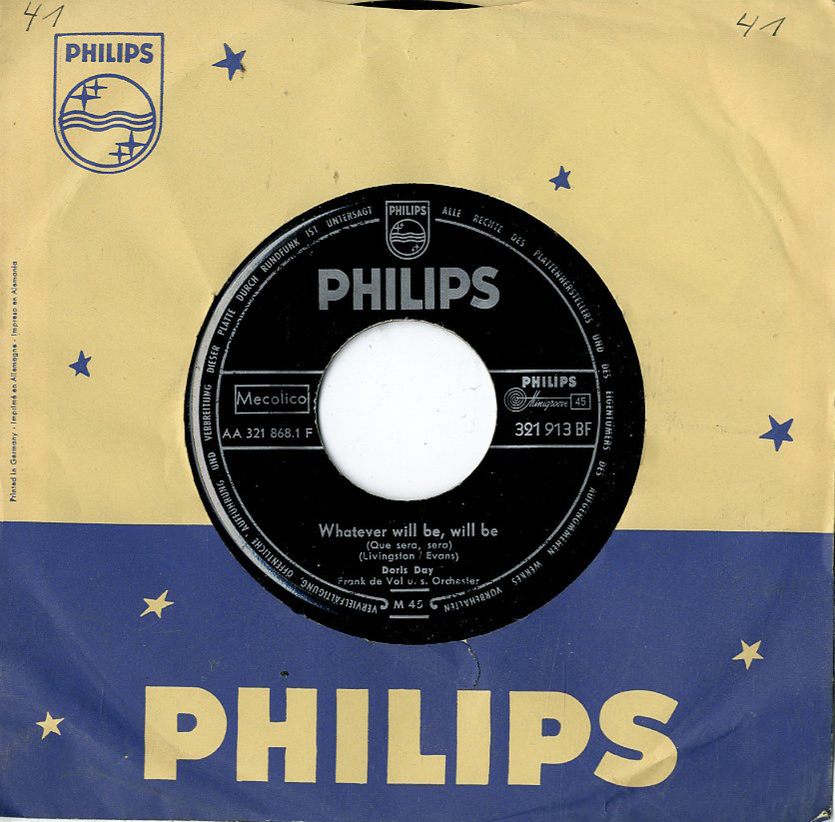 Albumcover Doris Day - Whatever Will Be Will Be (Que sera sera) / You Made Me Love You