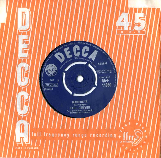 Albumcover The Karl Denver Trio - Marcheta / Joe Sweeney