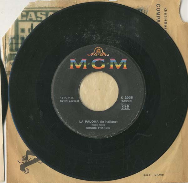 Albumcover Connie Francis - Ti conquistero (Someone Elses Boy) / La Paloma (ital. + engl.)
