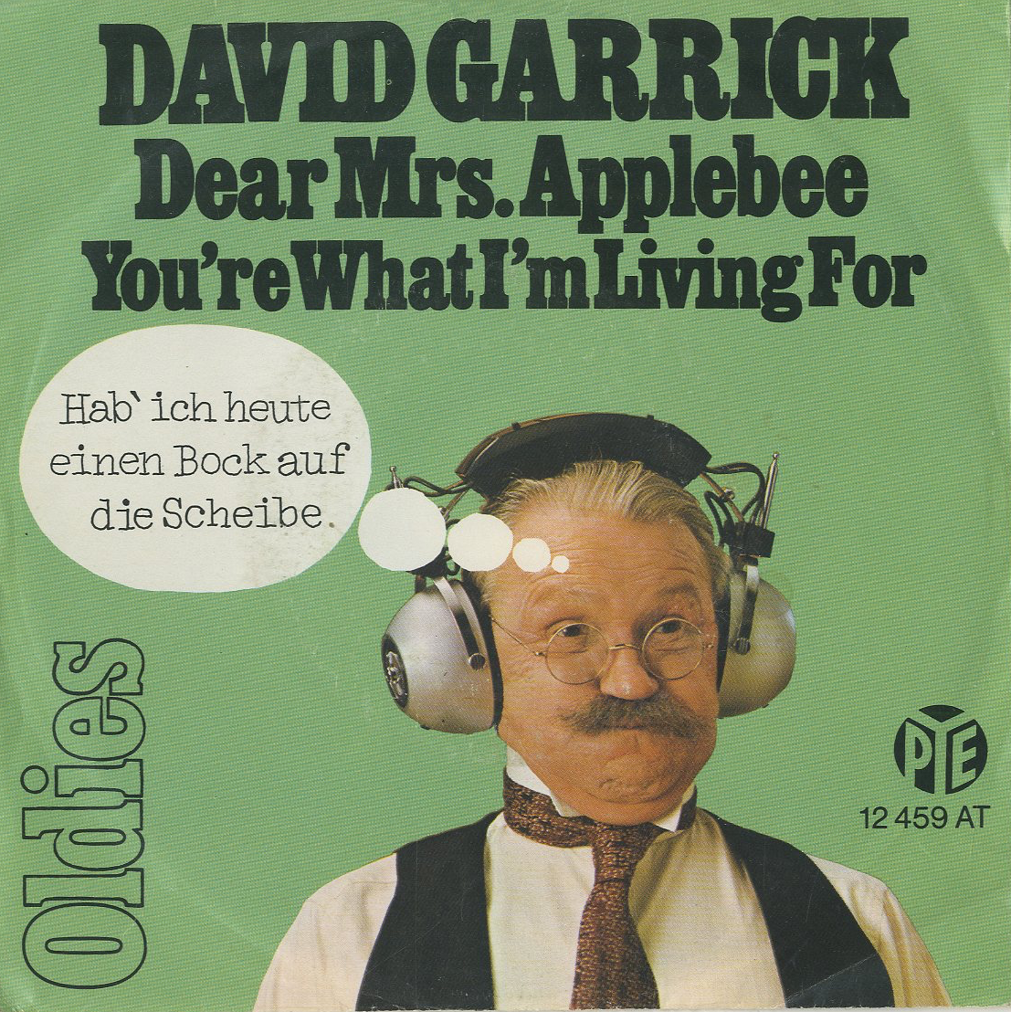 Albumcover David Garrick - Dear Mrs. Applebee / You´re What I´m Living For (Reihe Oldies