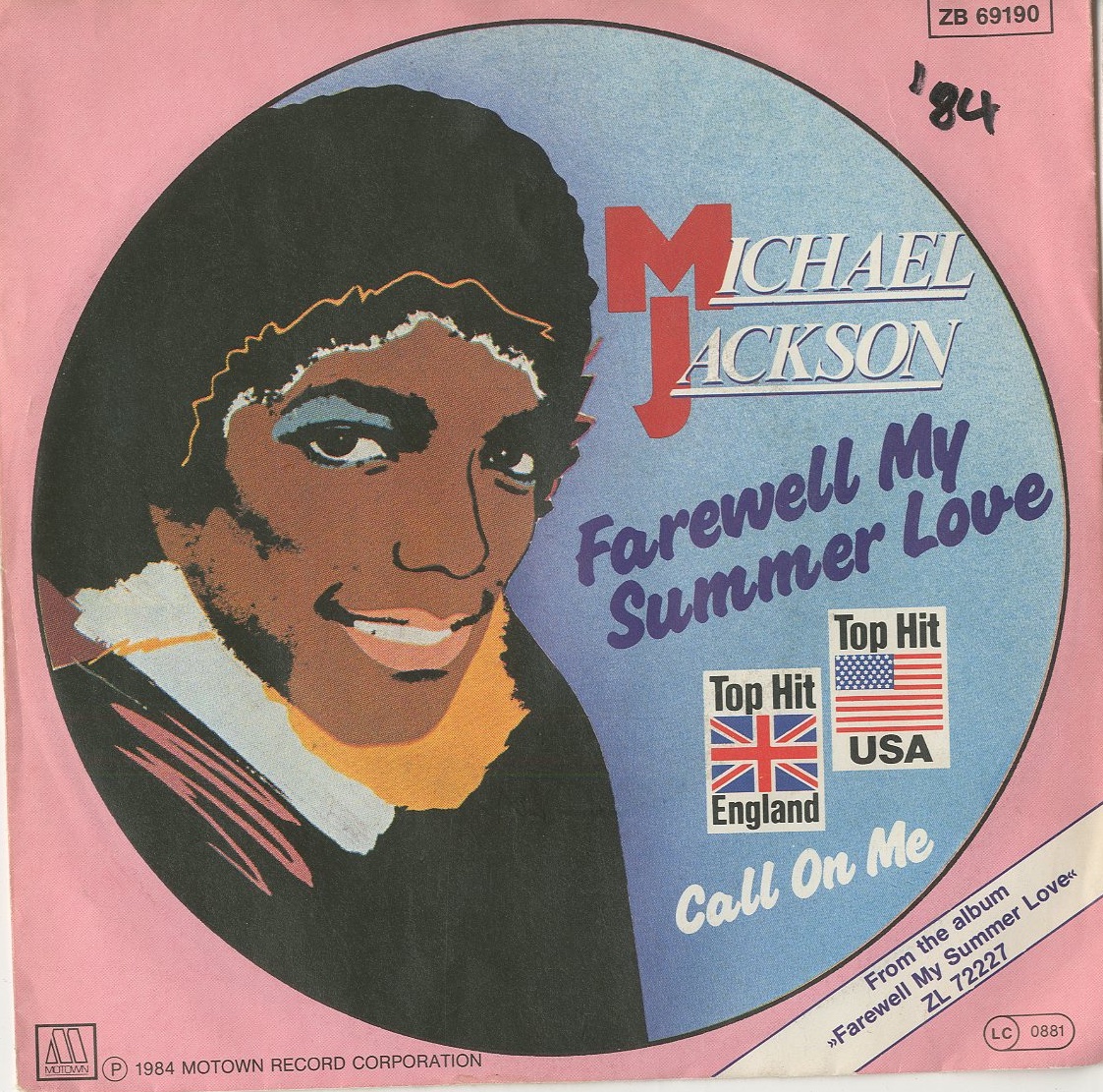 Albumcover Michael Jackson - Farewell My Summer Love / Call On Me