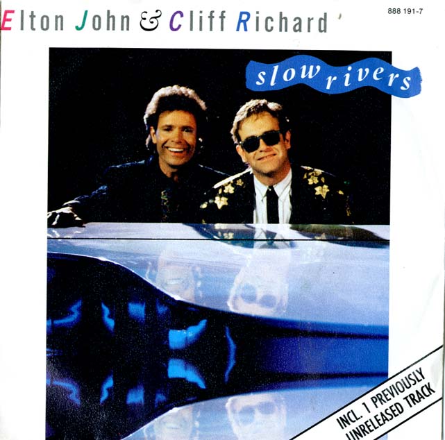 Albumcover Elton John - Slow Rivers (mit Cliff Richard) // Billy The Kid, Lord Of The Flies<br>45 UpM