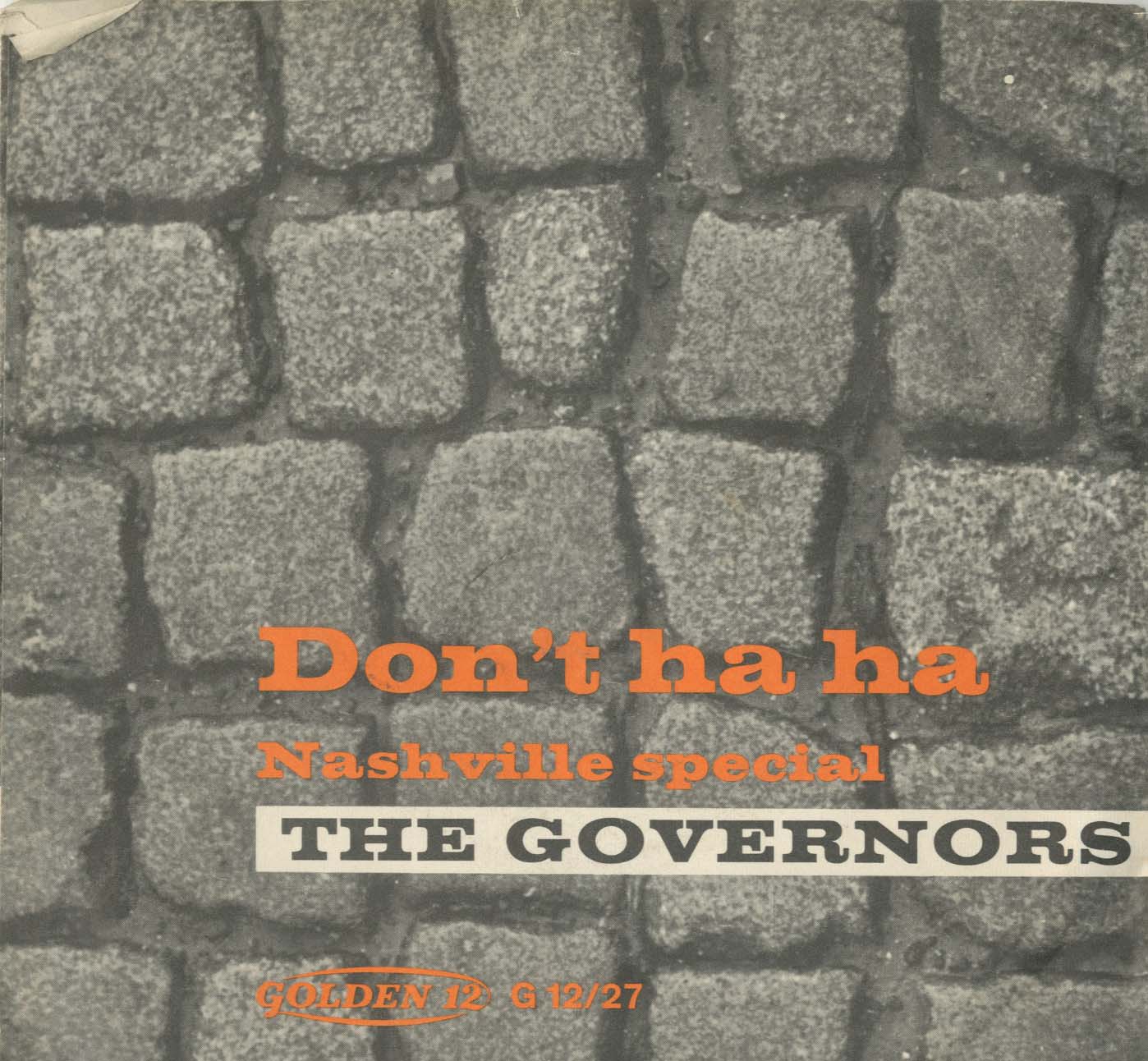 Albumcover Casey Jones and the Governors - Don´t Ha Ha / Nashville Special (instr.)