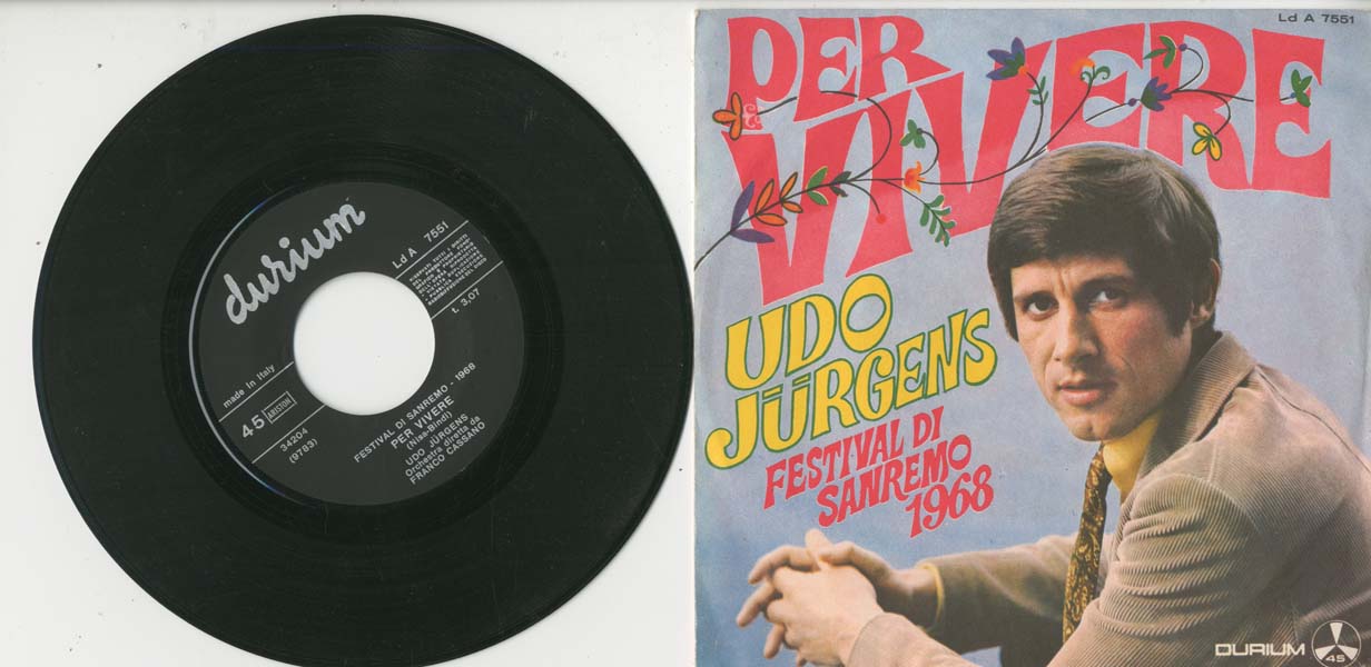 Albumcover Udo Jürgens - Per Vivere */ Ridendo Vai

   