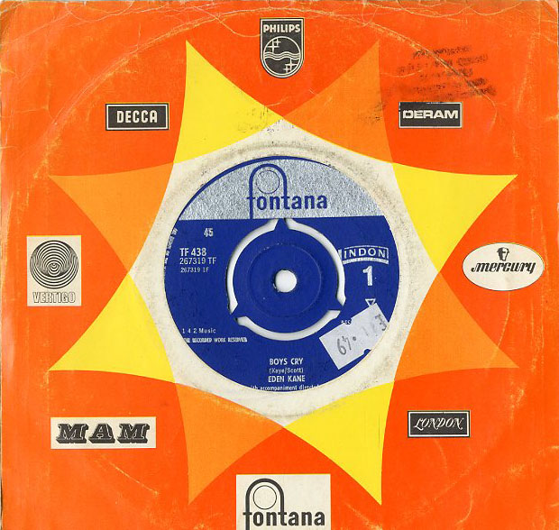 Albumcover Eden Kane - Boys Cry / Dont Come Crying To Me