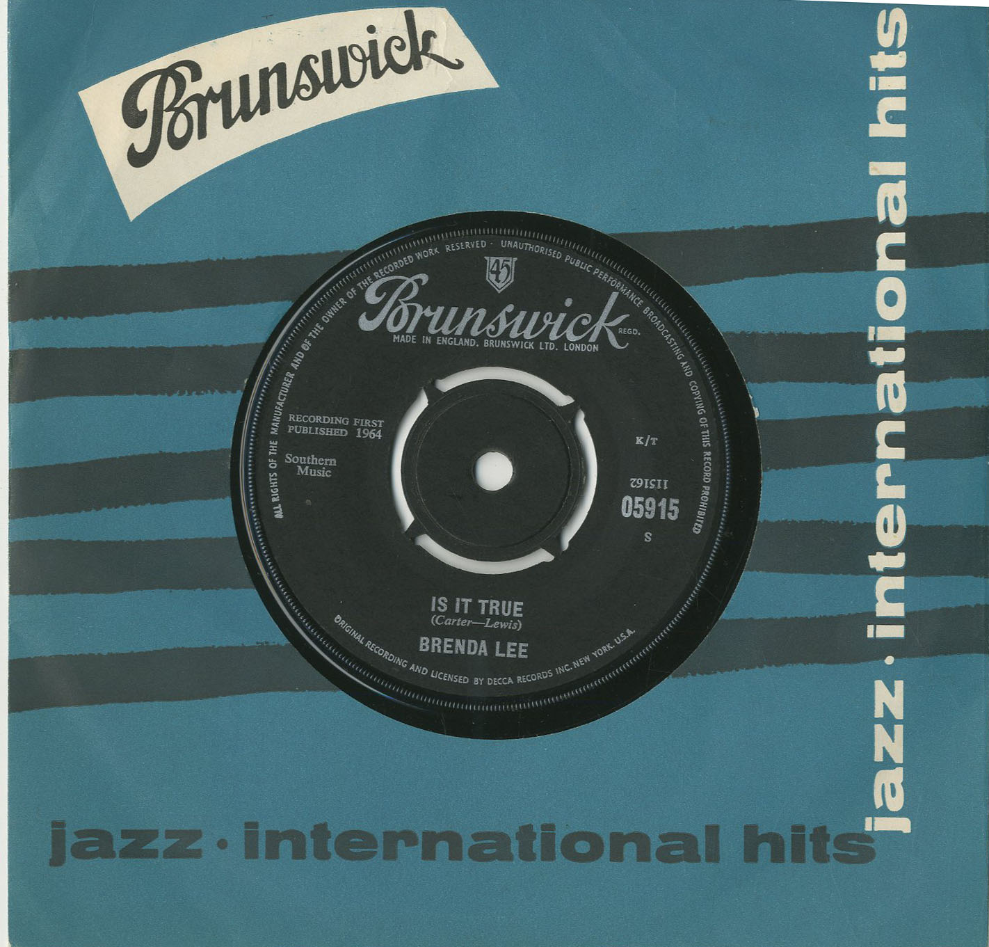 Albumcover Brenda Lee - Is It True / What Did I Say