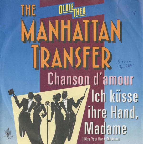 Albumcover The Manhattan Transfer - Chanson damour /Ich küsse Ihre Hand Madame (I Kiss Your Hand Madame )