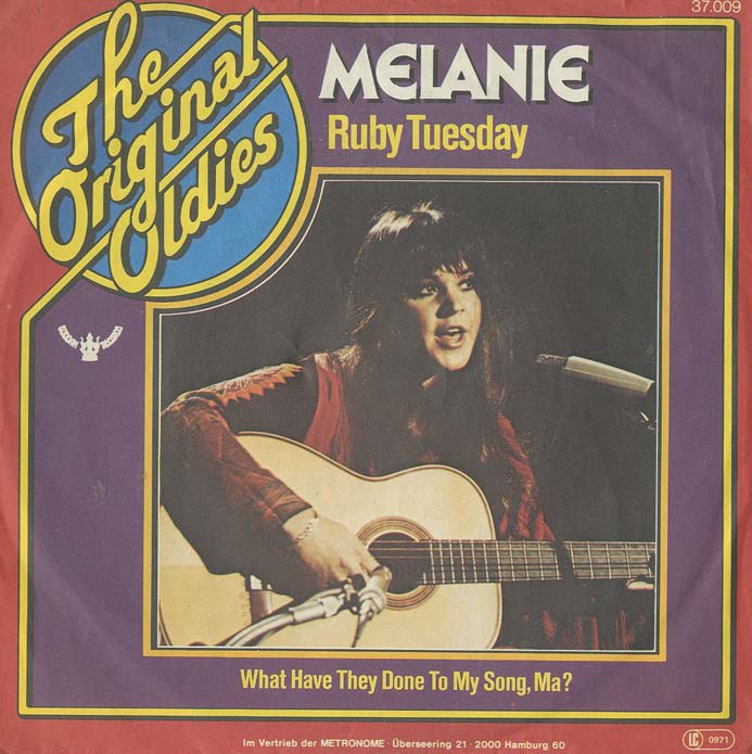 Albumcover Melanie - Ruby Tuesday / What Have They Done To My Song (The Original Oldies)