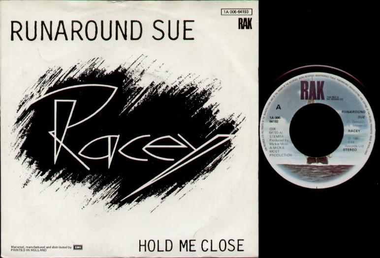 Albumcover Racey - Runaround Sue / Hold Me Close