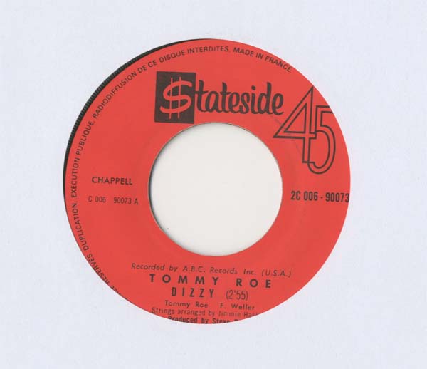 Albumcover Tommy Roe - Dizzy / The You I Need