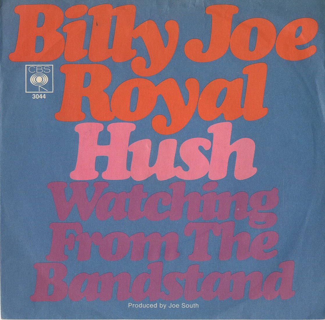 Albumcover Billy Joe Royal - Hush / Watching From The Bandstand