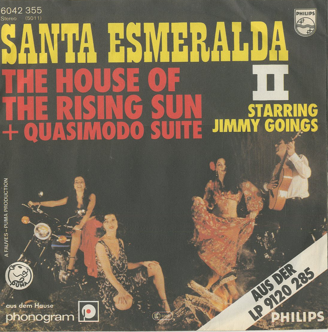 Albumcover Santa Esmeralda - The House Of The Rising Sun + Quasimodo Suite / Nothing Else Matters