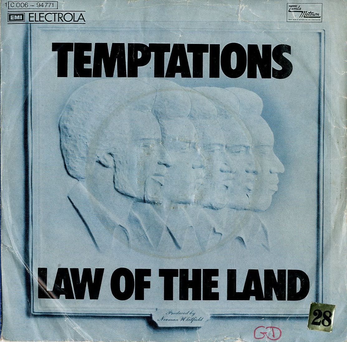 Albumcover The Temptations - Law Of the Land / Run Charlie Run