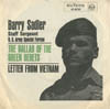 Cover: SSgt Barry Sadler - SSgt Barry Sadler / The Ballad Of The Green Berets / Letter From Vietnam