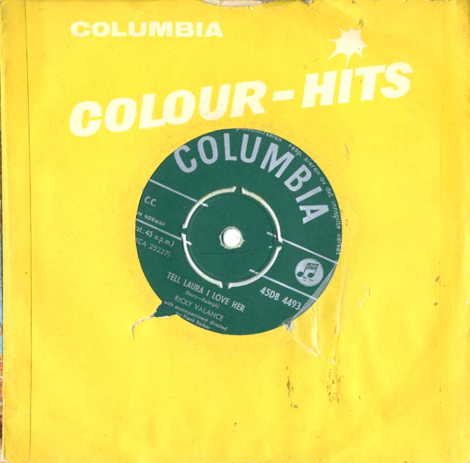 Albumcover Ricky Valance - Tell Laura I Love Herr / Once Upon A Time