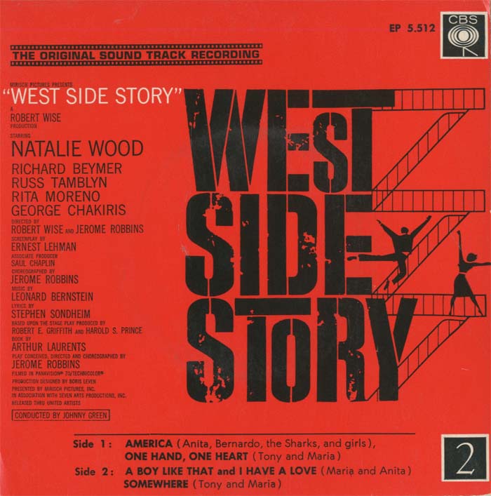 Albumcover West Side Story - Original Soundtrack Recording from the Motion Picture starring Natalie Wood and Richard Beymer, Rita Moreno, George Chakiris,