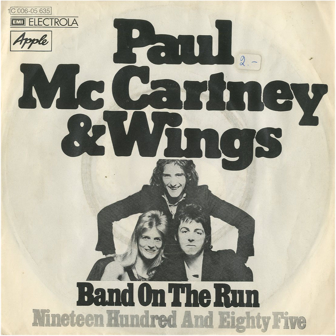 Albumcover (Paul McCartney &) Wings - Band On The Run / Ninteen Hundred And Eighty Five