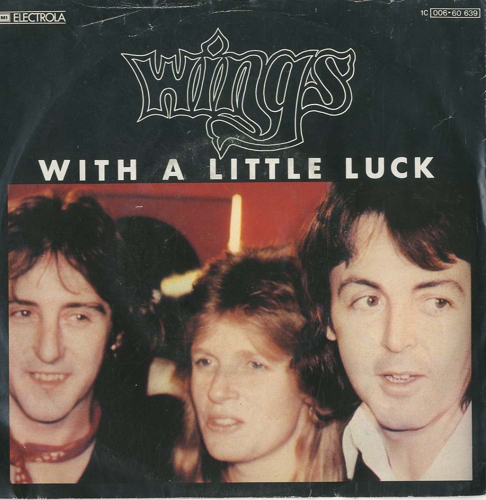 Albumcover (Paul McCartney &) Wings - With a Little Luck / Backwards Traveller-Cuff Link