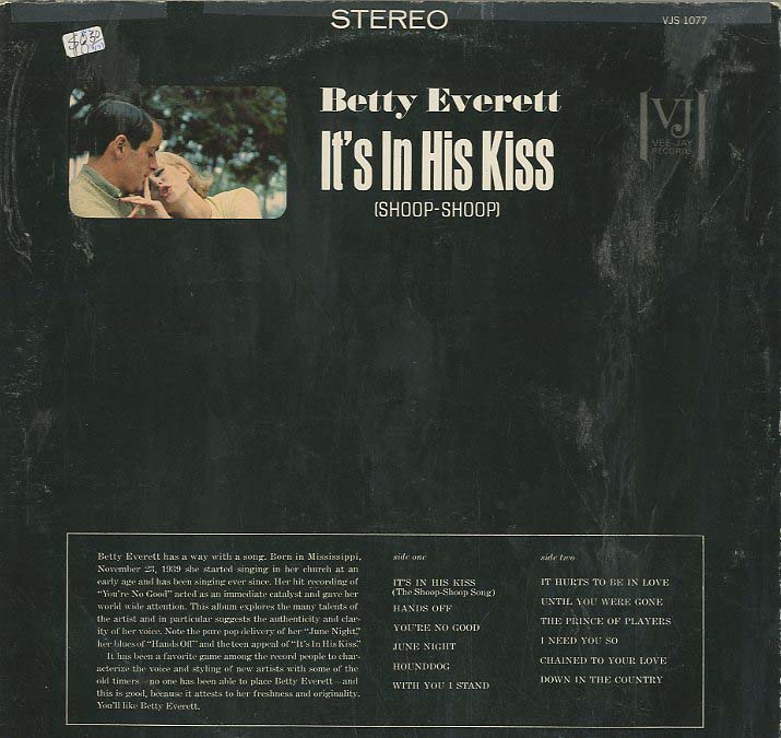 Albumcover Betty Everett - It´s In His Kiss