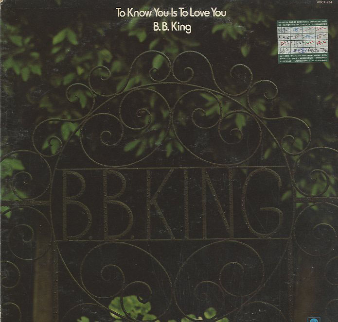 Albumcover B. B. king - To Know You Is To Love You