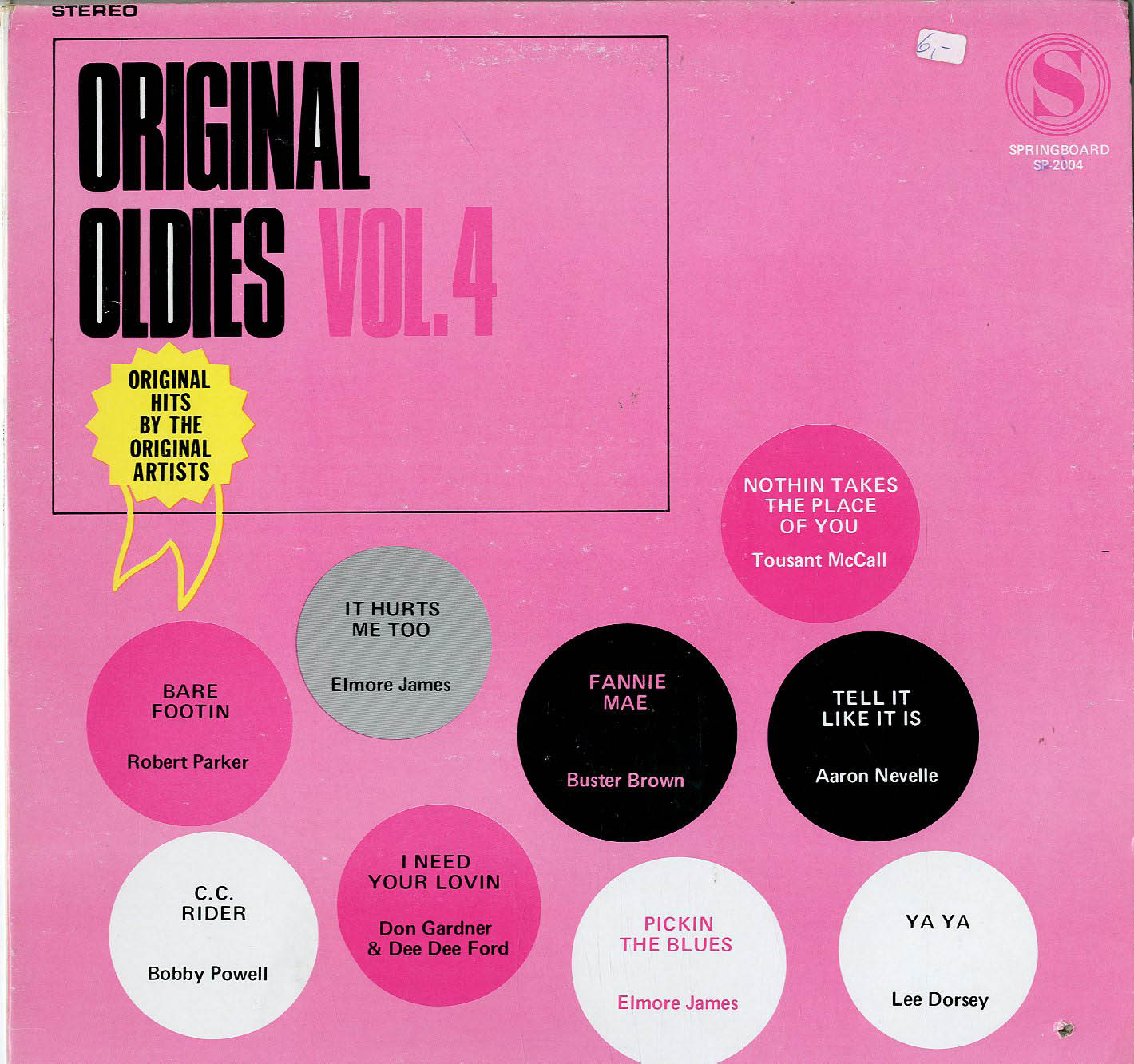 Albumcover Original Oldies (Springboard) - Original Oldies Vol. 4