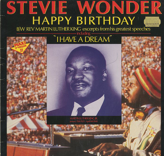 Albumcover Stevie Wonder - Happy Birthday / Martin Luther King excerps from his greatest speeches including I Have A Dream
