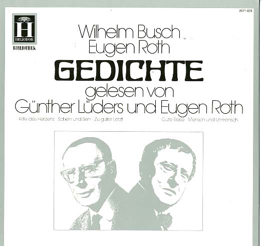 Albumcover Eugen Roth - Gedichte von Wilhelm Busch und Eugen Roth