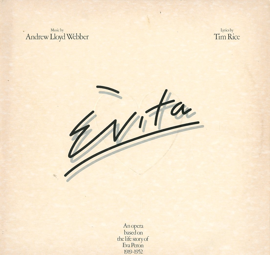 Albumcover Evita - Studio-Aufn. mit Julie Covington und Paul Jones (DLP)