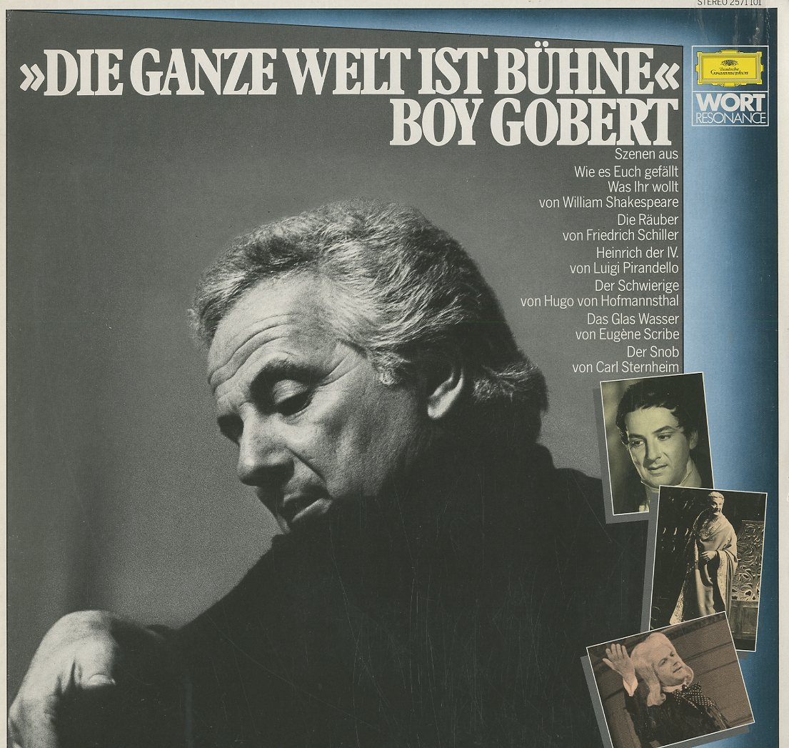 Albumcover Boy Gobert - Die ganze Welt ist Bühne