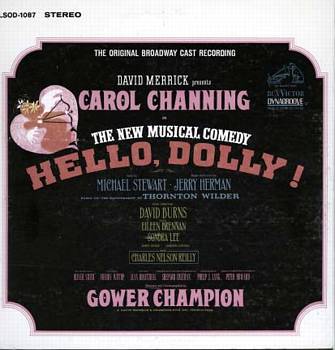 Albumcover Hello Dolly - The Original Broadway Cast Recording Starring Carol Channing and David Burns (1964) Klappcover mit Schwarz-Weiss-Fotos (Original)