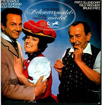 Albumcover Schwarzwaldmädel - Großer Querschnitt mit Rudolf Schock, Margit Schramm und Willy Reichert
