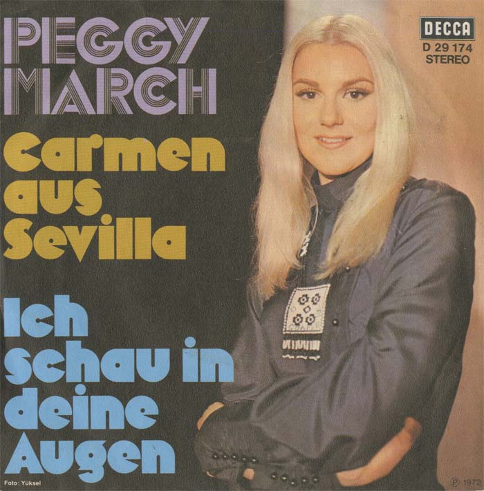 Albumcover (Little) Peggy March - Carmen aus Sevilla / Ich schau in deine Augen