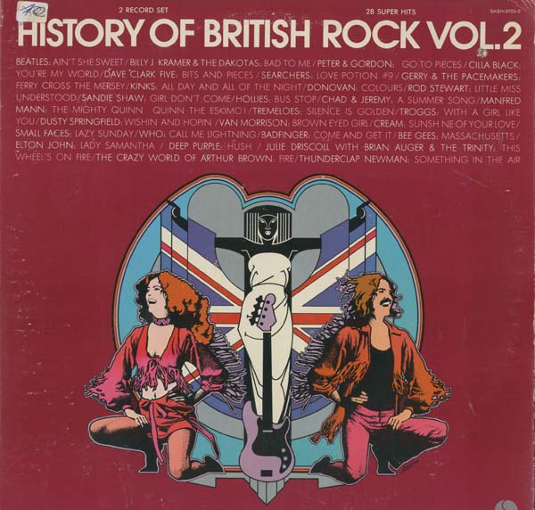 Albumcover Various GB-Artists - History of British Rock Vol 2 - 28 Super Hits (DLP)